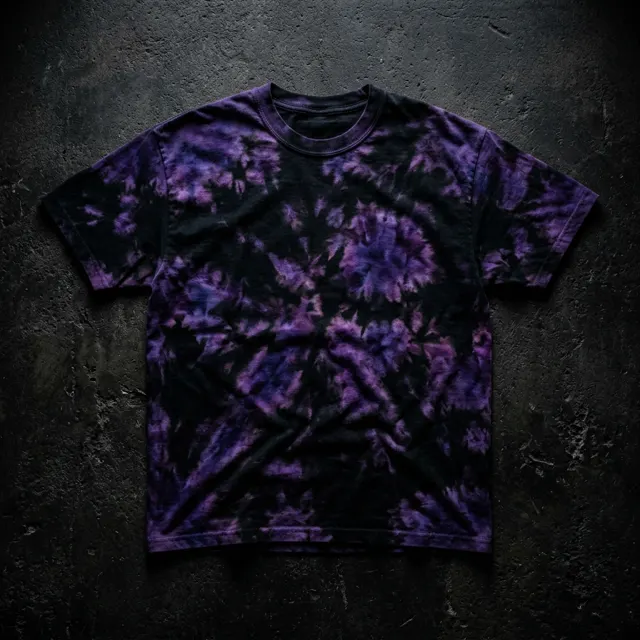 Midnight Bloom t-shirt, Purple / Black
