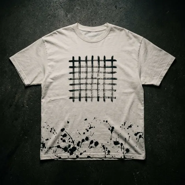 Urban Tide t-shirt, Off White / Black